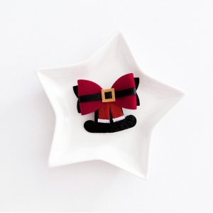 Girl Hair Clip Santa Belt Christmas (GHP6354)